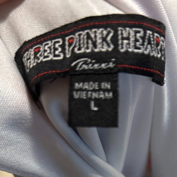 🌹 JUNIORS Three Pink Hearts Trixxi Floral High Neck Maxi Dress | Size L ☀️ - Picture 4 of 5